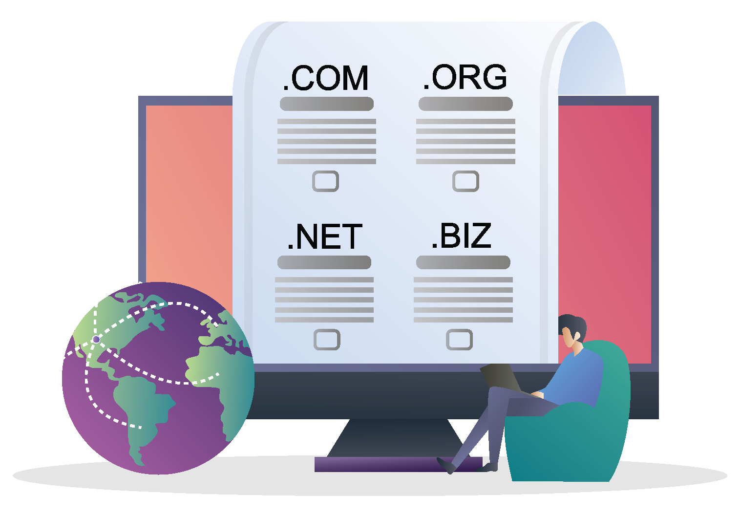 Ua Web Hosting Domain Illustration